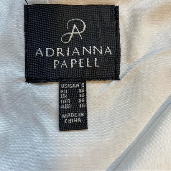Adrianna Papell White Floral Dress Size 6 - Picture 3 of 8
